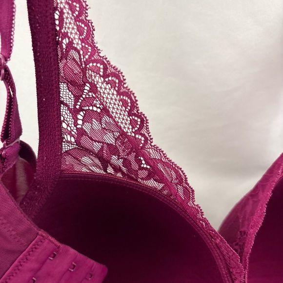 Torrid Curve Women's Padded Underwire Push Up Bra Size 42DD Purple Lace - Picture 7 of 9